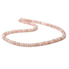 5-6mm Strawberry Quartz plain rondelles 18 inch 112 beads A - Beadsofcambay.com