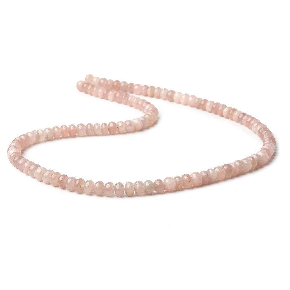 5-6mm Strawberry Quartz plain rondelles 18 inch 112 beads A - Beadsofcambay.com