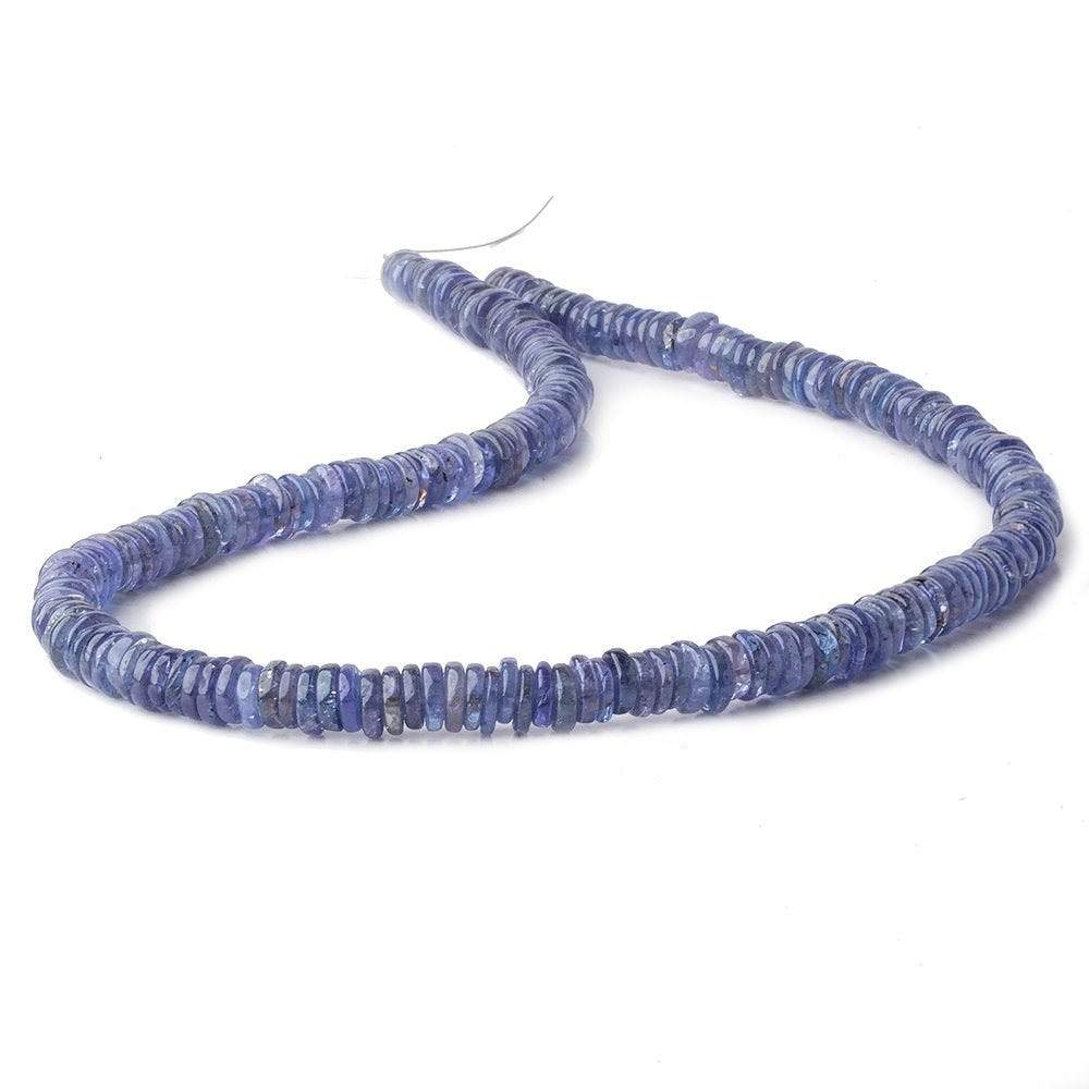 5-6mm Tanzanite plain heshi beads 14 inch 225 pieces A - Beadsofcambay.com