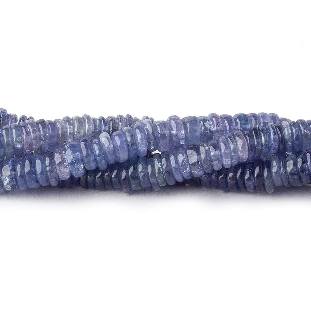 5-6mm Tanzanite plain heshi beads 14 inch 225 pieces A - Beadsofcambay.com