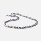 5-6mm Violet Silver Side Drill Baroque Freshwater Pearls 16 inch 82 Beads - Beadsofcambay.com