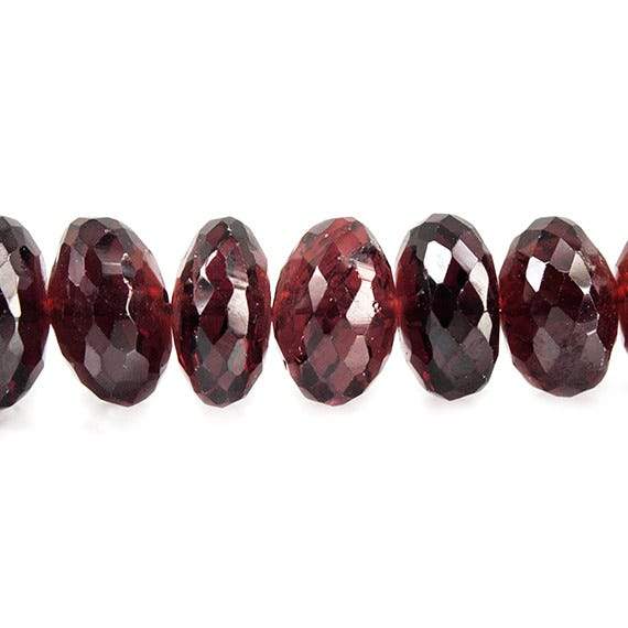 5 - 7.5mm Pyrope Almandite Garnet Faceted Rondelle Beads 16 inch 88 pieces - Beadsofcambay.com