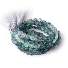 5-7mm Bi-Color Indicolite Tourmaline Straight Drilled Faceted Hearts 16 inch 72 Beads - Beadsofcambay.com
