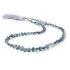 5-7mm Bi-Color Indicolite Tourmaline Straight Drilled Faceted Hearts 16 inch 72 Beads - Beadsofcambay.com