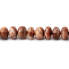 5 - 7mm Dark Orange Fire Opal Plain Rondelle Beads 18 inch 115 pieces - Beadsofcambay.com