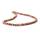 5 - 7mm Dark Orange Fire Opal Plain Rondelle Beads 18 inch 115 pieces - Beadsofcambay.com