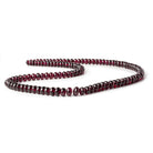 5-7mm Dark Rhodolite Garnet plain rondelle beads 18 inch 122 pieces AA - Beadsofcambay.com