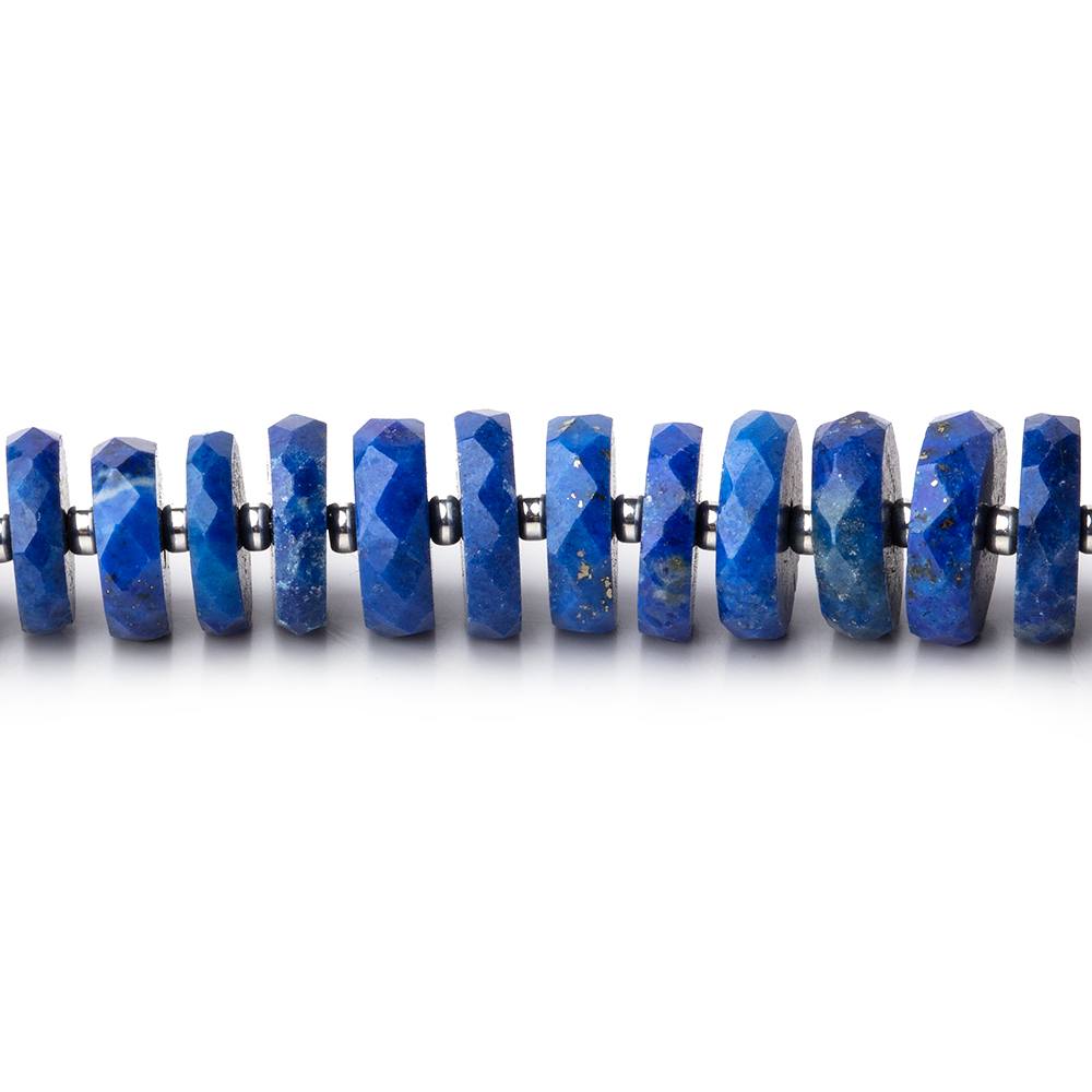 5-7mm Lapis Lazuli Faceted Heshi Beads 5.75 inch 48 pieces - Beadsofcambay.com