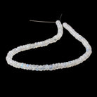 5-7mm Rainbow Moonstone Faceted Rondelle Beads 13.5 inch 85 beads AA - Beadsofcambay.com