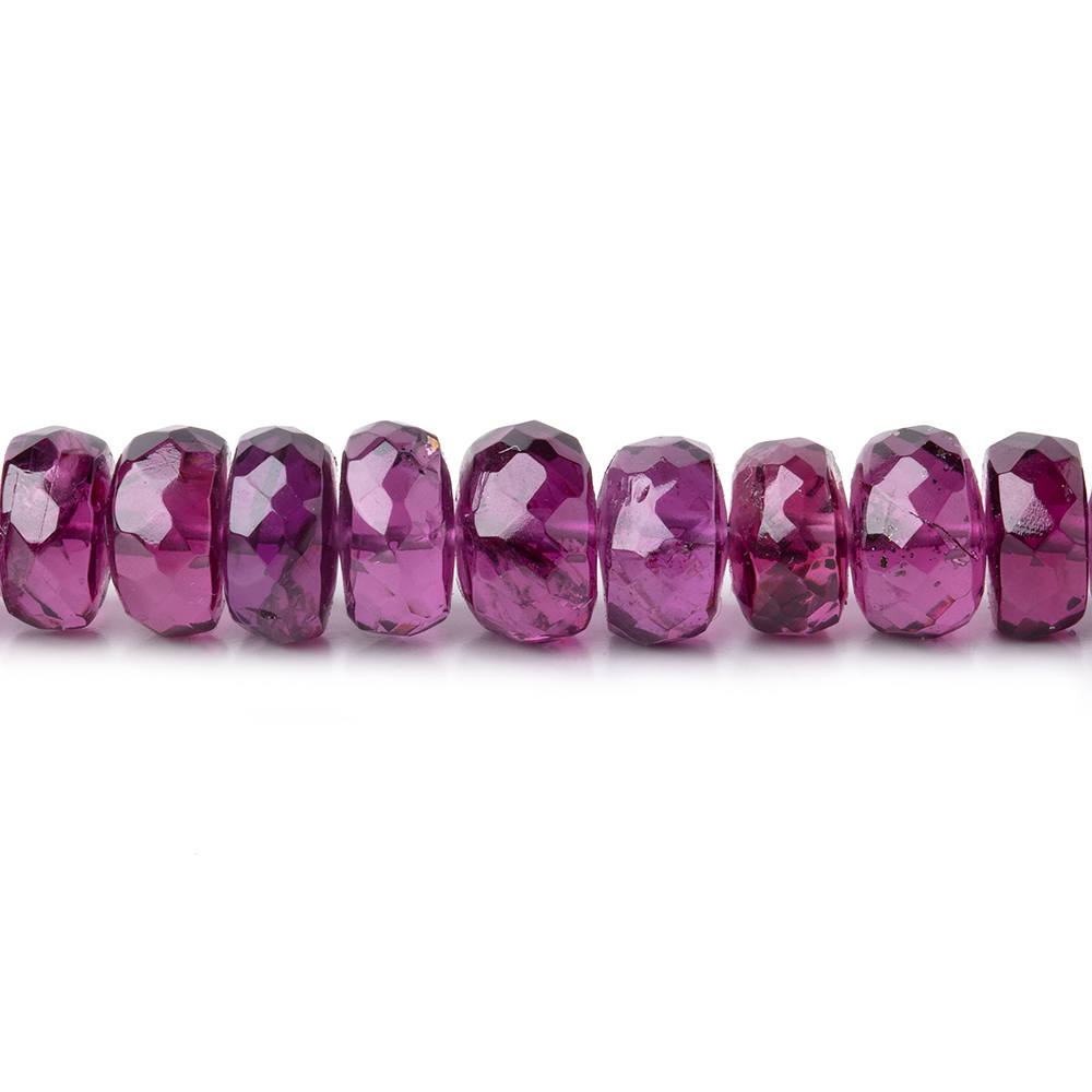 5-7mm Rhodolite Garnet Faceted Rondelle Beads 18 inch 128 pieces AAA - Beadsofcambay.com