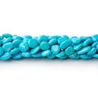 5-7mm Sleeping Beauty Turquoise Plain Nugget Beads 13 inch 59 pieces - Beadsofcambay.com