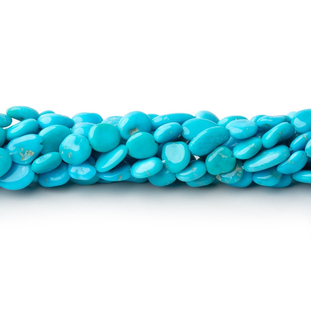 5-7mm Sleeping Beauty Turquoise Plain Nugget Beads 13 inch 59 pieces - Beadsofcambay.com