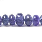 5-7mm Tanzanite Beads Plain Rondelle 15.5 inch 106 pieces - Beadsofcambay.com