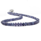 5-7mm Tanzanite Beads Plain Rondelle, A Grade 16 inch 115 pieces - Beadsofcambay.com