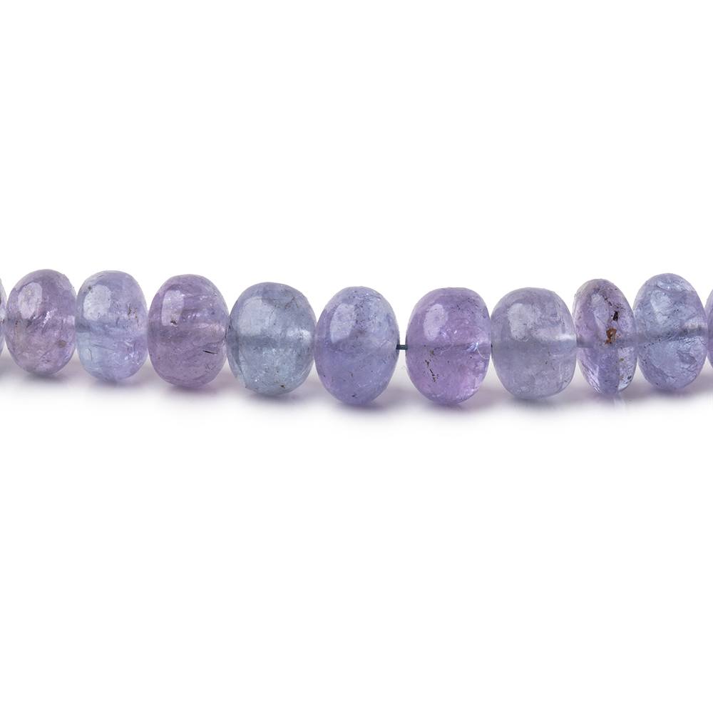 5-7mm Tanzanite Plain Rondelle Beads 18 inch 120 pieces - Beadsofcambay.com