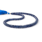 5-8.5mm Blue Sapphire German Faceted Rondelles 16 inch 162 Beads - Beadsofcambay.com