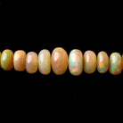 5-8.5mm Dark Golden Ethiopian Opal smooth rondelle beads 18 inch 136 pieces - Beadsofcambay.com