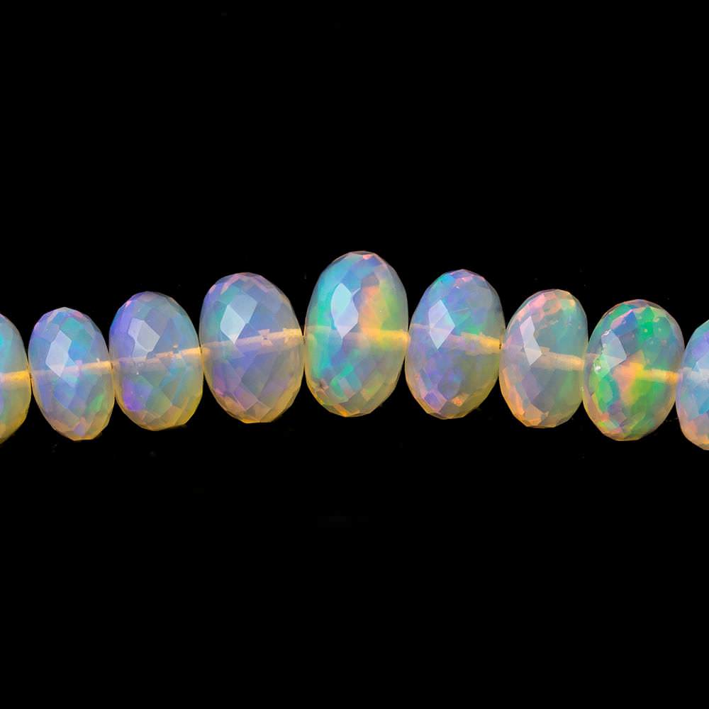 BeadsofCambay 5 - 8.5mm Golden Ethiopian Opal Faceted Rondelle Beads 17 inch 125 pieces AAA Grade