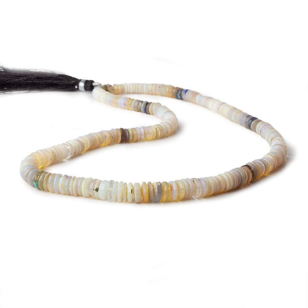 5-8mm Australian Opal Plain Heshi Beads 18 inch 255 pieces AA - Beadsofcambay.com