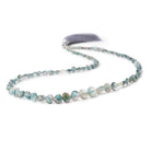 5-8mm Bi-Color Indicolite Tourmaline Faceted Heart Beads 16 inch 72 pieces - Beadsofcambay.com