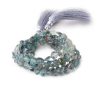 5-8mm Bi-Color Indicolite Tourmaline Faceted Heart Beads 16 inch 72 pieces - Beadsofcambay.com