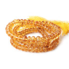 5-8mm Citrine Faceted Rondelle Beads 16 inch 108 pieces - Beadsofcambay.com
