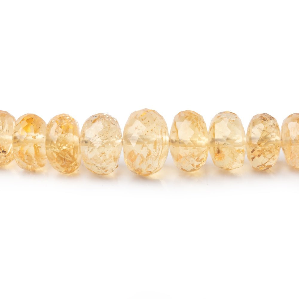 5-8mm Imperial Topaz faceted rondelle beads 17 inch 112 pieces - Beadsofcambay.com