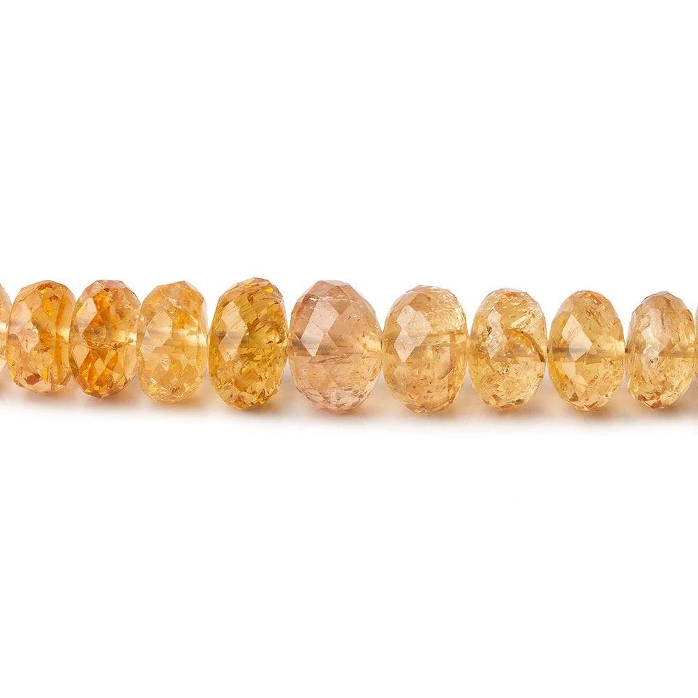 5-8mm Imperial Topaz faceted rondelle beads 18 inch 126 pieces AA - Beadsofcambay.com