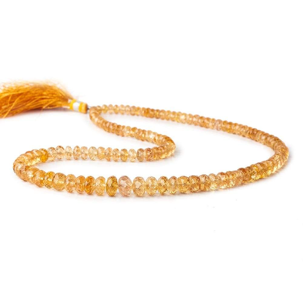 5-8mm Imperial Topaz faceted rondelle beads 18 inch 126 pieces AA - Beadsofcambay.com