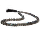5-8mm Labradorite Plain Rondelle Beads 15 inch 86 pieces - Beadsofcambay.com