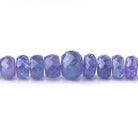 5-8mm Tansanite Faceted Rondelle Beads 16 inch 108 pieces A - Beadsofcambay.com