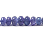 5-8mm Tanzanite Beads Plain Rondelle 18 inch 107 pieces - Beadsofcambay.com