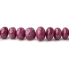 5-9.5mm Burmese Ruby plain rondelle beads 18 inch 105 pieces AA - Beadsofcambay.com