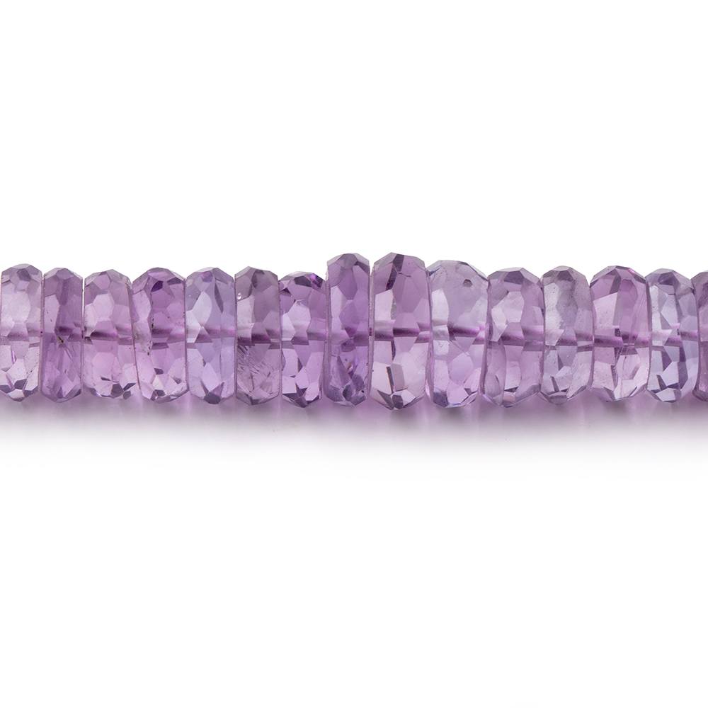 5-9.5mm Pink Amethyst Faceted Heshi Beads 16.5 inch 154 pieces - Beadsofcambay.com