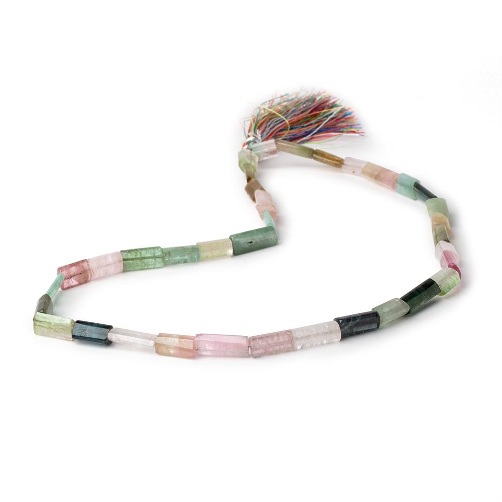 5-9mm Afghani Tourmaline Natural Crystal Tubes 16 inch 37 Beads AA - Beadsofcambay.com