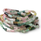 5-9mm Afghani Tourmaline Natural Crystal Tubes 16 inch 37 Beads AA - Beadsofcambay.com