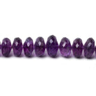 5-9mm Amethyst faceted rondelle beads 16 inch 112 pieces AA - Beadsofcambay.com