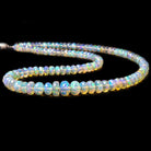 5-9mm Ethiopian Opal faceted rondelle beads 16 inch 119 pieces AAA - Beadsofcambay.com