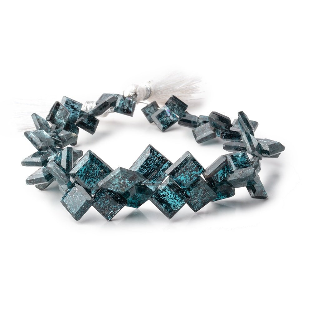 5-9mm Indigo Kyanite Bevel Cut Square Beads 7.5 inch 53 pieces - Beadsofcambay.com