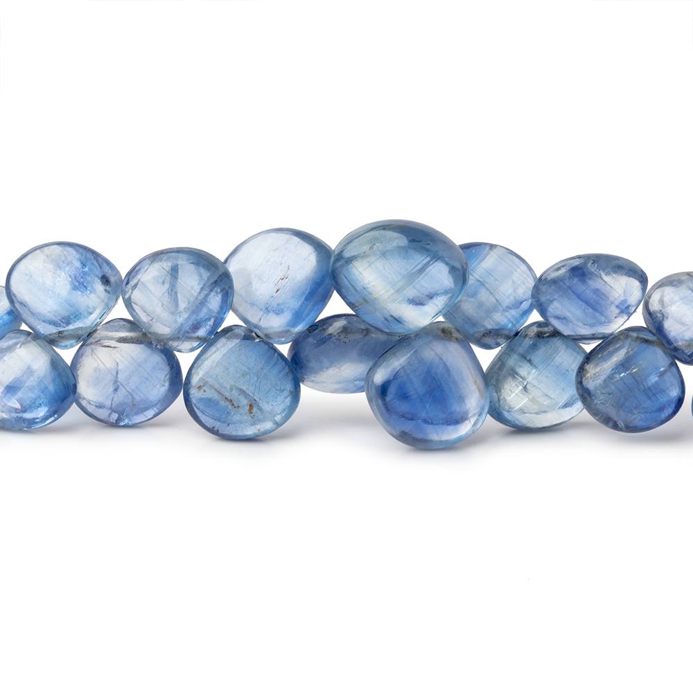 5-9mm Kyanite Plain Heart Beads 15 inch 116 pieces AA - Beadsofcambay.com