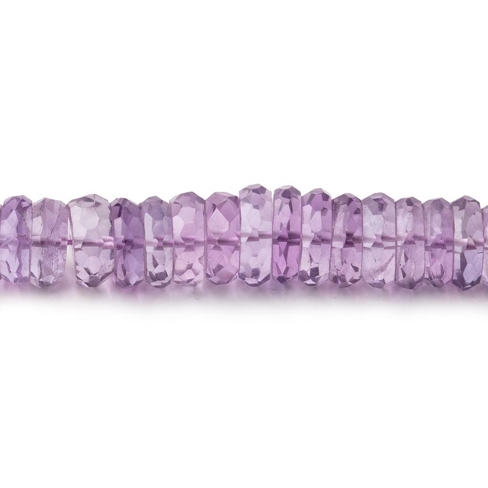 5-9mm Pink Amethyst Faceted Heshi Beads 16 inch 145 pieces - Beadsofcambay.com
