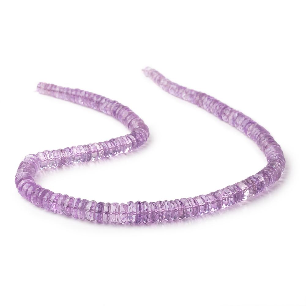 5-9mm Pink Amethyst Faceted Heshi Beads 16 inch 145 pieces - Beadsofcambay.com