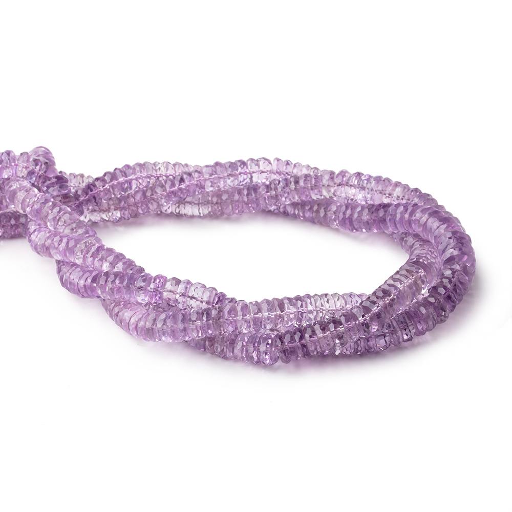 5-9mm Pink Amethyst Faceted Heshi Beads 16 inch 145 pieces - Beadsofcambay.com