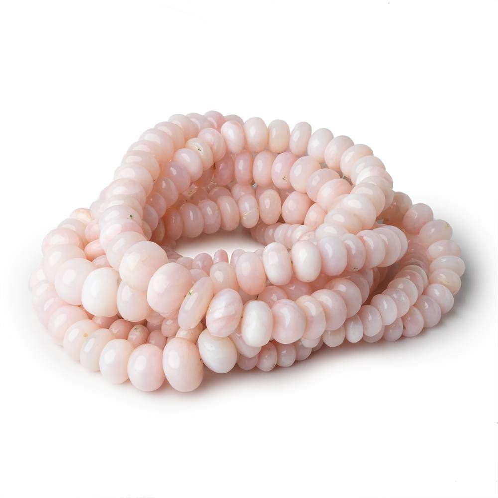 5-9mm Pink Peruvian Opal Plain Rondelle Beads 18 inch 114 pieces AAA - Beadsofcambay.com