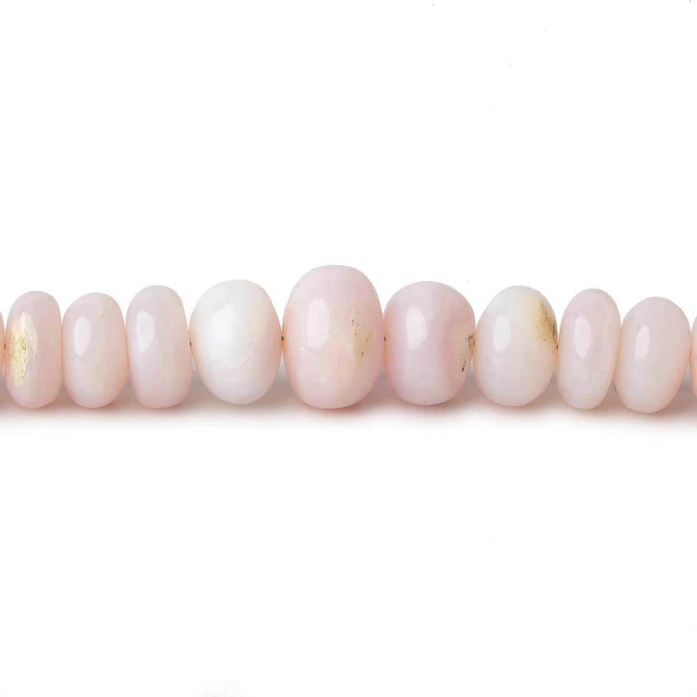 5-9mm Pink Peruvian Opal Plain Rondelle Beads 18 inch 114 pieces AAA - Beadsofcambay.com