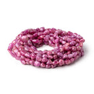 5-9mm Ruby Plain Nugget Beads 16 inch 57 pieces - Beadsofcambay.com