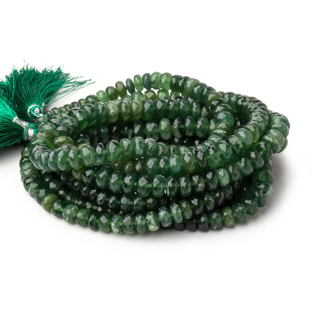 5-9mm Serpentine Faceted Rondelle Beads 16 inch 93 pieces - Beadsofcambay.com