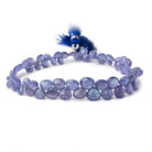 5-9mm Tanzanite Faceted Heart Beads 9 inch 62 pieces - Beadsofcambay.com