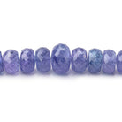 5-9mm Tanzanite Faceted Rondelle Beads 16 inch 105 pieces AA - Beadsofcambay.com