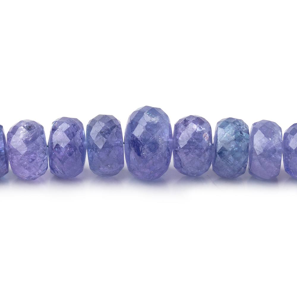 5-9mm Tanzanite Faceted Rondelle Beads 16 inch 105 pieces AA - Beadsofcambay.com